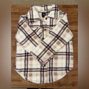 Plaid teddy bear shirt / jacket

Size XL